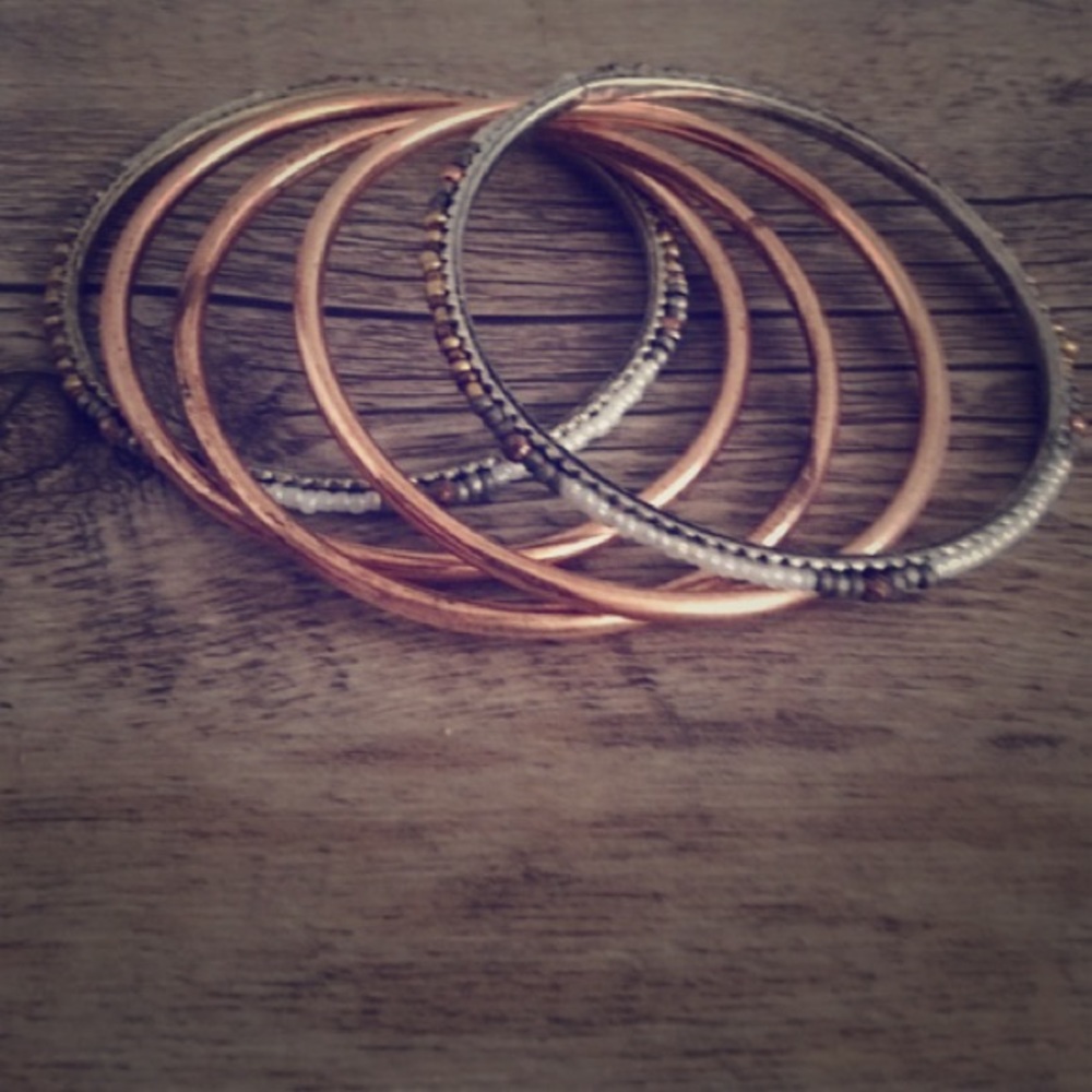 Rose Gold Bangle Bracelets